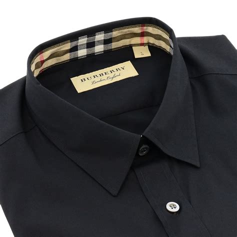 burberry men shirt black|burberry formal shirt men.